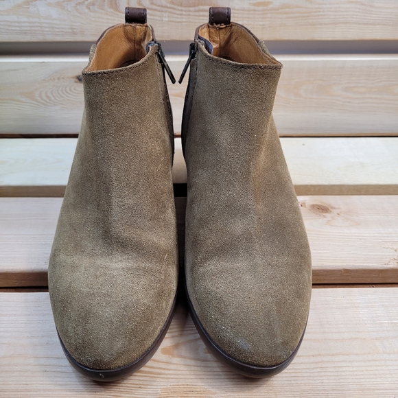 Madewell brown leather and suede ankle boots women size 6 - Picture 2 of 8